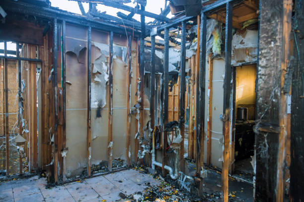 Professional Fire Damage Repair technician working in Wakefield, KS